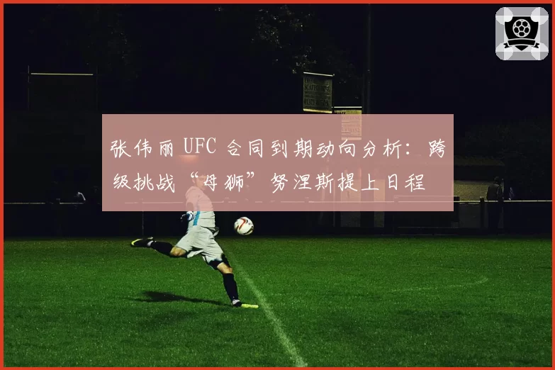 张伟丽 UFC 合同到期动向分析:跨级挑战“母狮”努涅斯提上日程