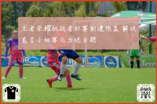 王者荣耀挑战者杯赛制遭炮轰 解说直言小组赛沦为送分题